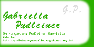 gabriella pudleiner business card